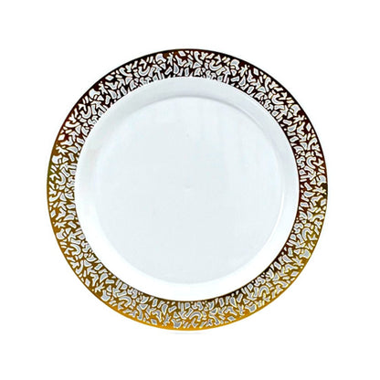 Plato Llano Reutilizable 10" Home Elegance 10 Piezas / Dorado - Home Elegance - Titan.com.pa - 2100000000975