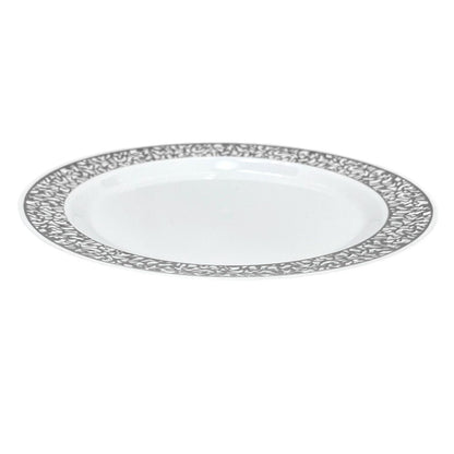 Plato Llano Reutilizable 7" Home Elegance / 10 Piezas / Silver - Home Elegance - Titan.com.pa - 2100000503087