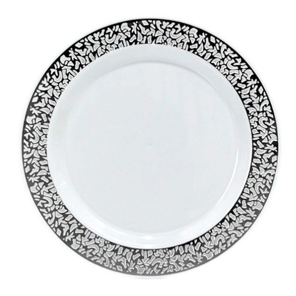 Plato Llano Reutilizable 7" Home Elegance / 10 Piezas / Silver - Home Elegance - Titan.com.pa - 2100000503087