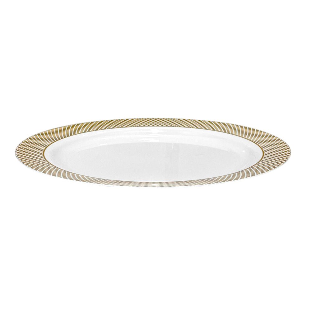 Plato Llano Reutilizable de 10" Home Elegance 10 Piezas / Dorado - Home Elegance - Titan.com.pa - 2100000033454
