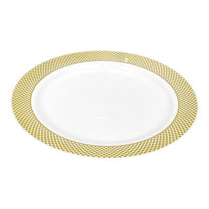 Plato Llano Reutilizable de 10" Home Elegance 10 Piezas / Dorado - Home Elegance - Titan.com.pa - 2100000033454