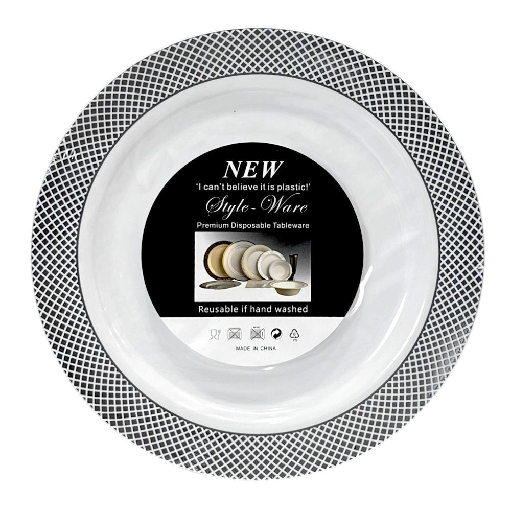 Plato Llano Reutilizable de 10" Home Elegance 10 Piezas / Silver - Home Elegance - Titan.com.pa - 2100000876518