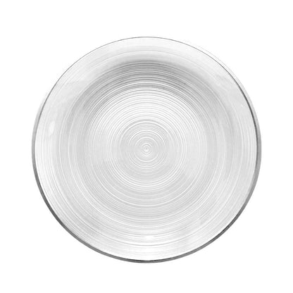Plato LLano Reutilizable de 7" Home Elegance / 10 Piezas / Borde Plateado - Home Elegance - Titan.com.pa - 2100000535682