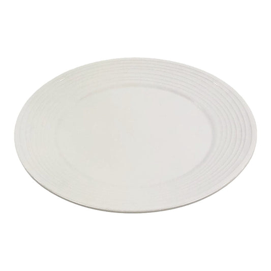 Plato Llano Soho de Ceramica 10.5" - Blanco