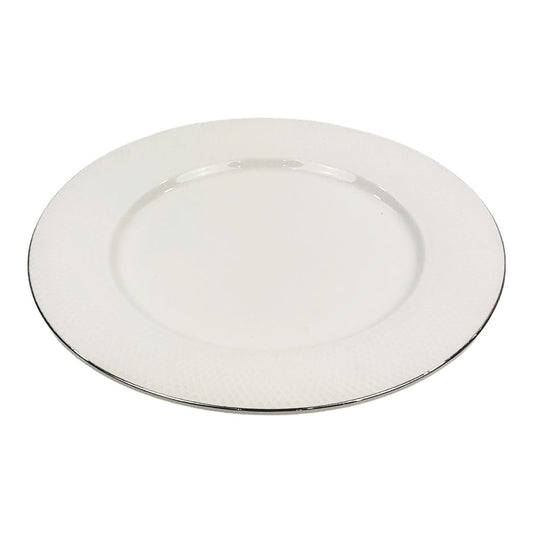 Plato Llano Soho de Ceramica 8.5" - Blanco