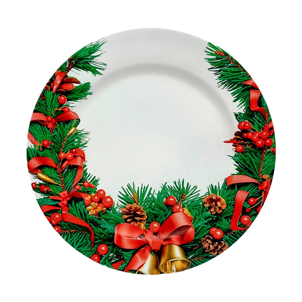 Plato Redondo 22 CM Plástico / Multiuso/ Surtido - Christmas Elegance