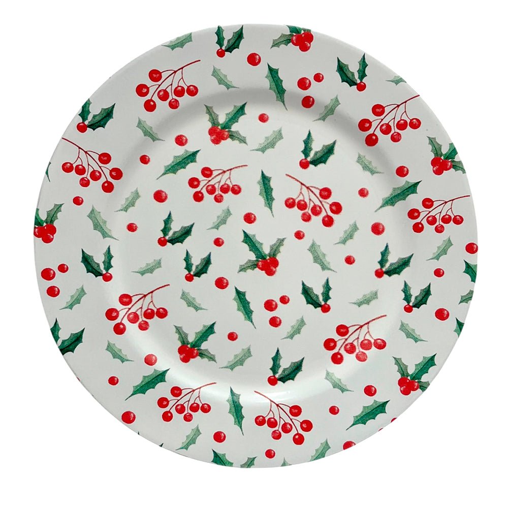 Plato Redondo 33 CM Plástico Navidad Estampado Surtido - Christmas Elegance