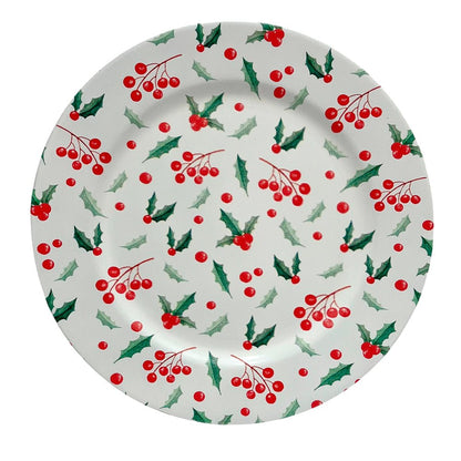 Plato Redondo 33 CM Plástico Navidad Estampado Surtido - Christmas Elegance