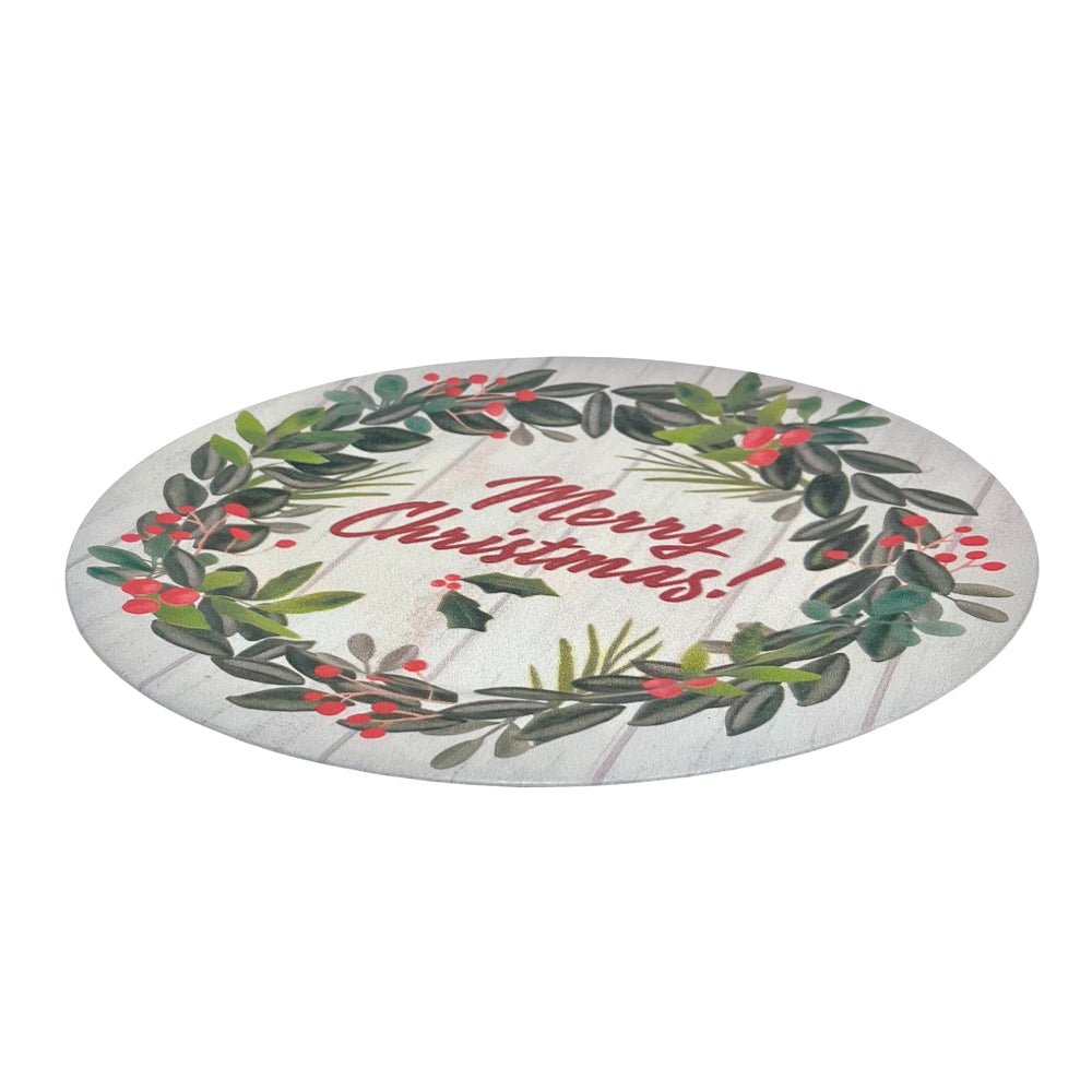 Plato Redondo 33 CM Plástico Navidad Estampado Surtido - Christmas Elegance