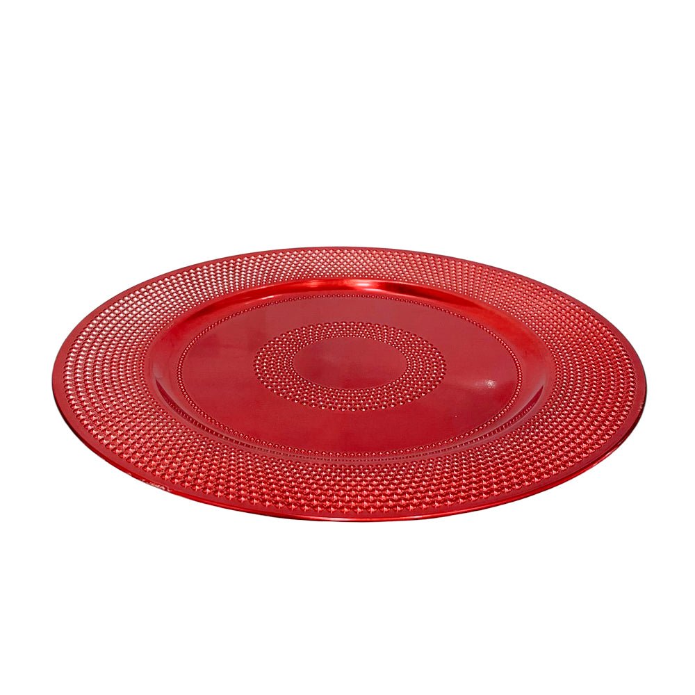 Plato Redondo Plástico 33 CM / Surtido - Christmas Elegance