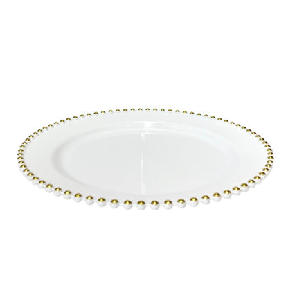 Platos Desechables 10.5" Lillian de 10 Piezas / Blanco - Gold - Lillian - Titan.com.pa - 763615334204