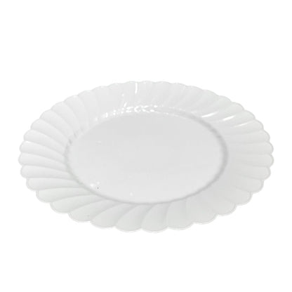 Platos Llanos 10.2" Lillian / Plástico / Set 10 Piezas / Blanco - Lillian - Titan.com.pa - 763615325905