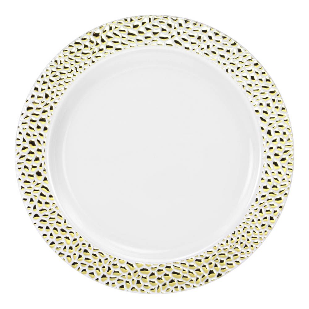 Platos Llanos Desechables Lillian de 10" de 10 Piezas