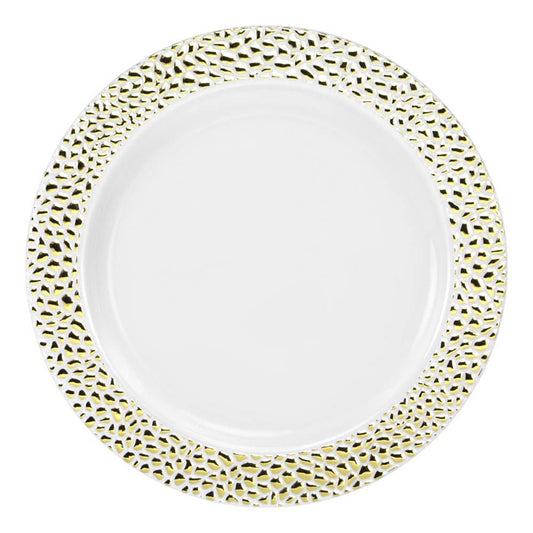 Platos Llanos Desechables Lillian de 10" de 10 Piezas