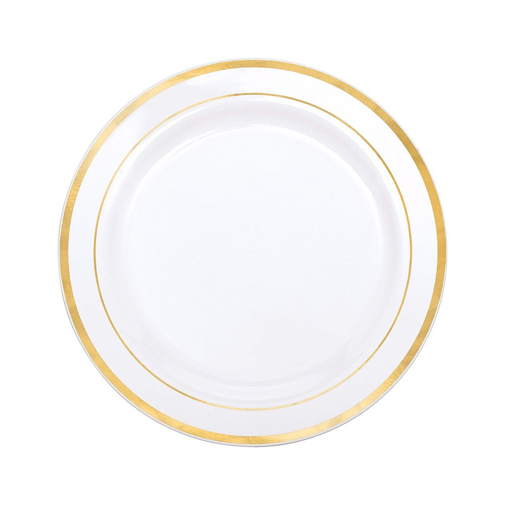 Platos Plástico 7" Home Elegance 10 Piezas / Blanco - Gold - Home Elegance - Titan.com.pa - 2100000311989