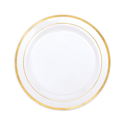 Platos Plástico 7" Home Elegance 10 Piezas / Blanco - Gold - Home Elegance - Titan.com.pa - 2100000311989