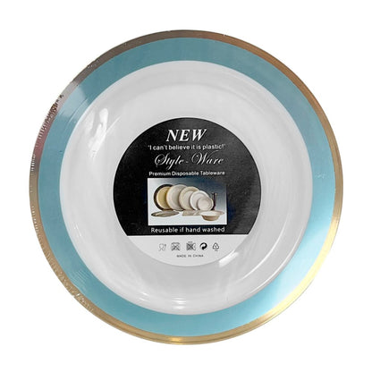 Platos Plástico de 7" Home Elegance / 10 Piezas / Celeste - Home Elegance - Titan.com.pa - 2100000356591