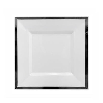 Platos plásticos Silver de 7 pulgadas Home Elegance