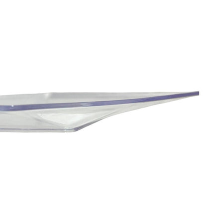 Platos reutilizables transparentes de 7 pulgadas