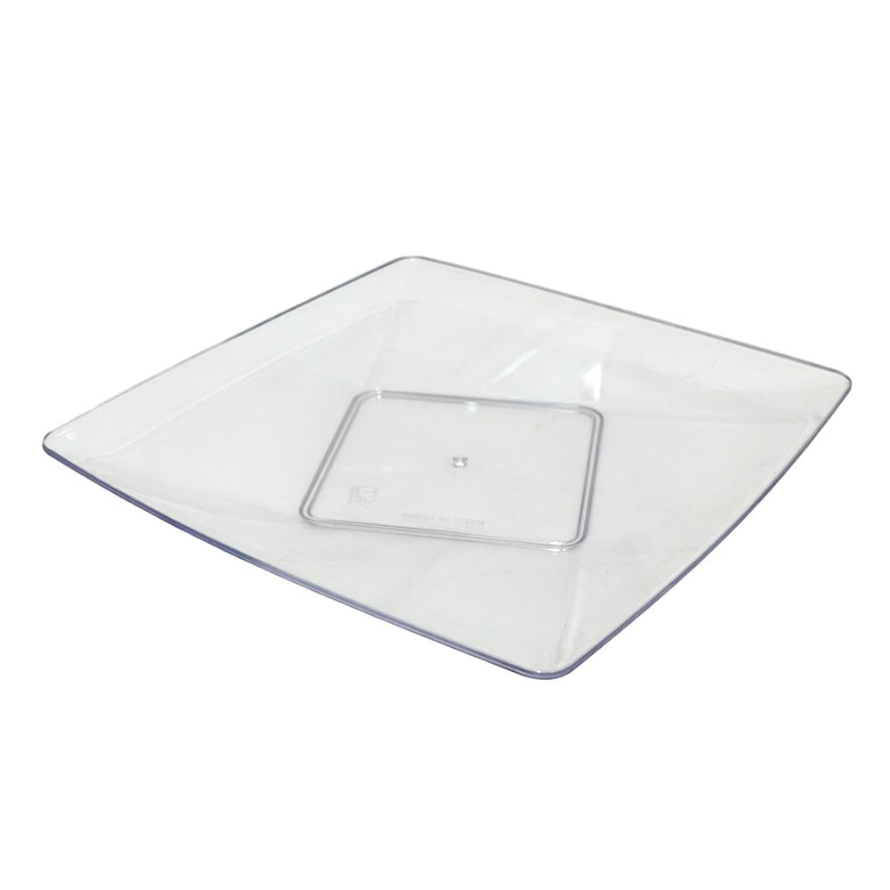 Platos reutilizables transparentes de 7 pulgadas