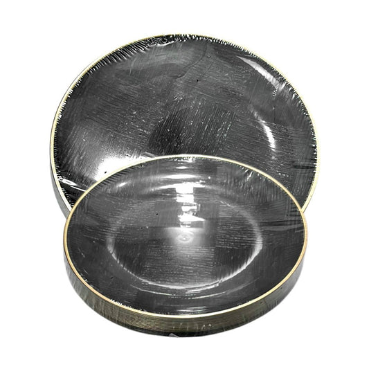 Platos Reutilizables Lillian / 32 Piezas / Negro - Lillian - Titan.com.pa - 763615353878