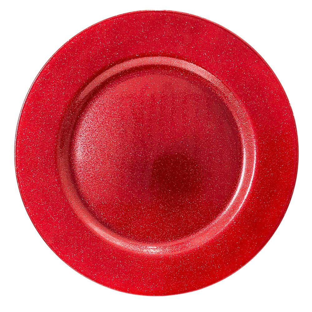 Porta Plato Navideño Decorativo / 33 cm / Rojo / Miro Christmas - Miro Christmas - Titan.com.pa - 7450206312767