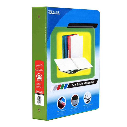 Portafolio de 3 Aros Bazic Con 2 Bolsillo