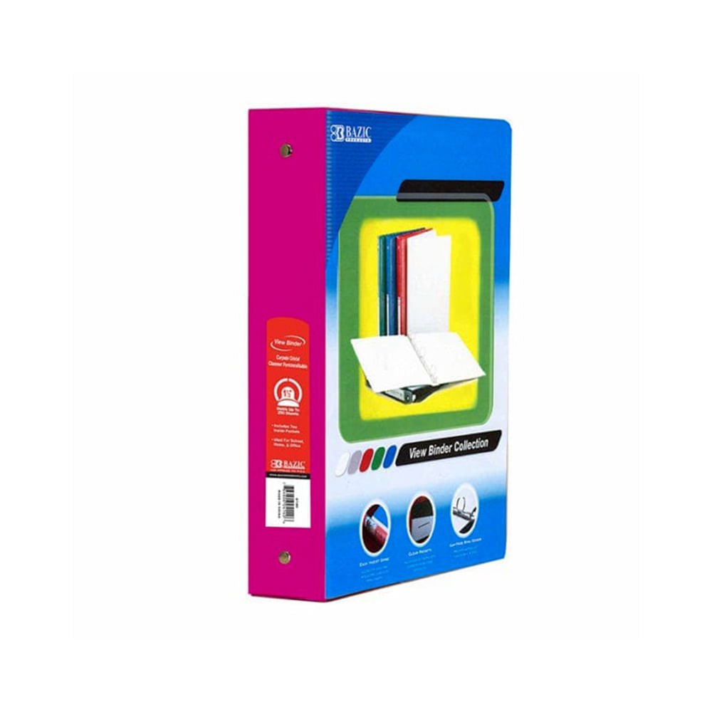 Portafolio de 3 Aros Bazic Con 2 Bolsillo de 1 1/2"