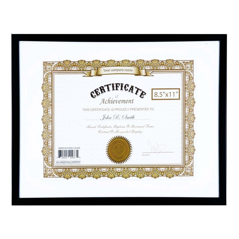 Portarretrato Para Certificado Kole 8.5" x 11"
