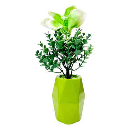 Pote Decorativo Con Flor Gelincik Dekor / Plástico / 5" / Surtido - Gelincik Dekor - Titan.com.pa - 8681333003115