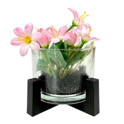 Pote Decorativo de Vidrio Home Elegance 3"x4" / Con Plantita / Surtido - Home Elegance - Titan.com.pa - 2100000437894