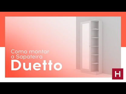Zapatera Duetto / Henn / Blanca con Espejo