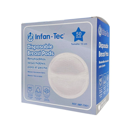 Protector de Lactancia Infan-Tec / Desechable / 50 Unidades - Infan-Tec - Titan.com.pa - 7453137139588