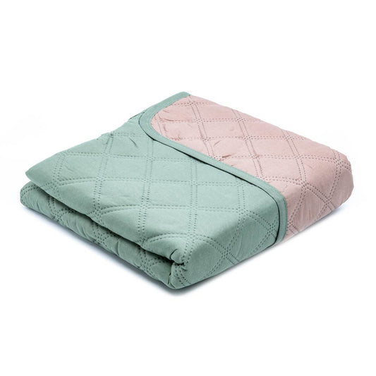 Protector de Sofá Home Elegance Eden Reversible 1 Puesto - Verde oliva oscuro