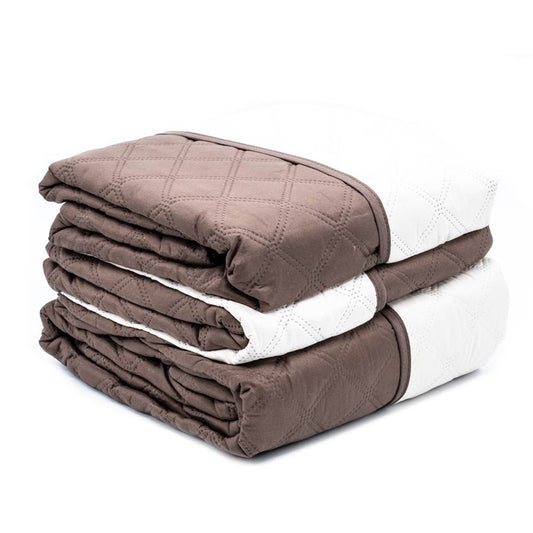 Protector de Sofá Home Elegance Eden Reversible 3 Piezas - Marfil