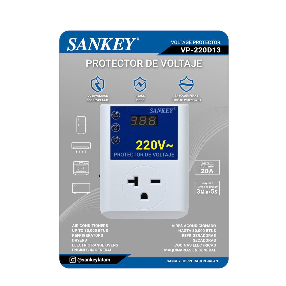 PROTECTOR DE VOLTAJE SANKEY 220V - Sankey - Titan.com.pa - 7453118901937