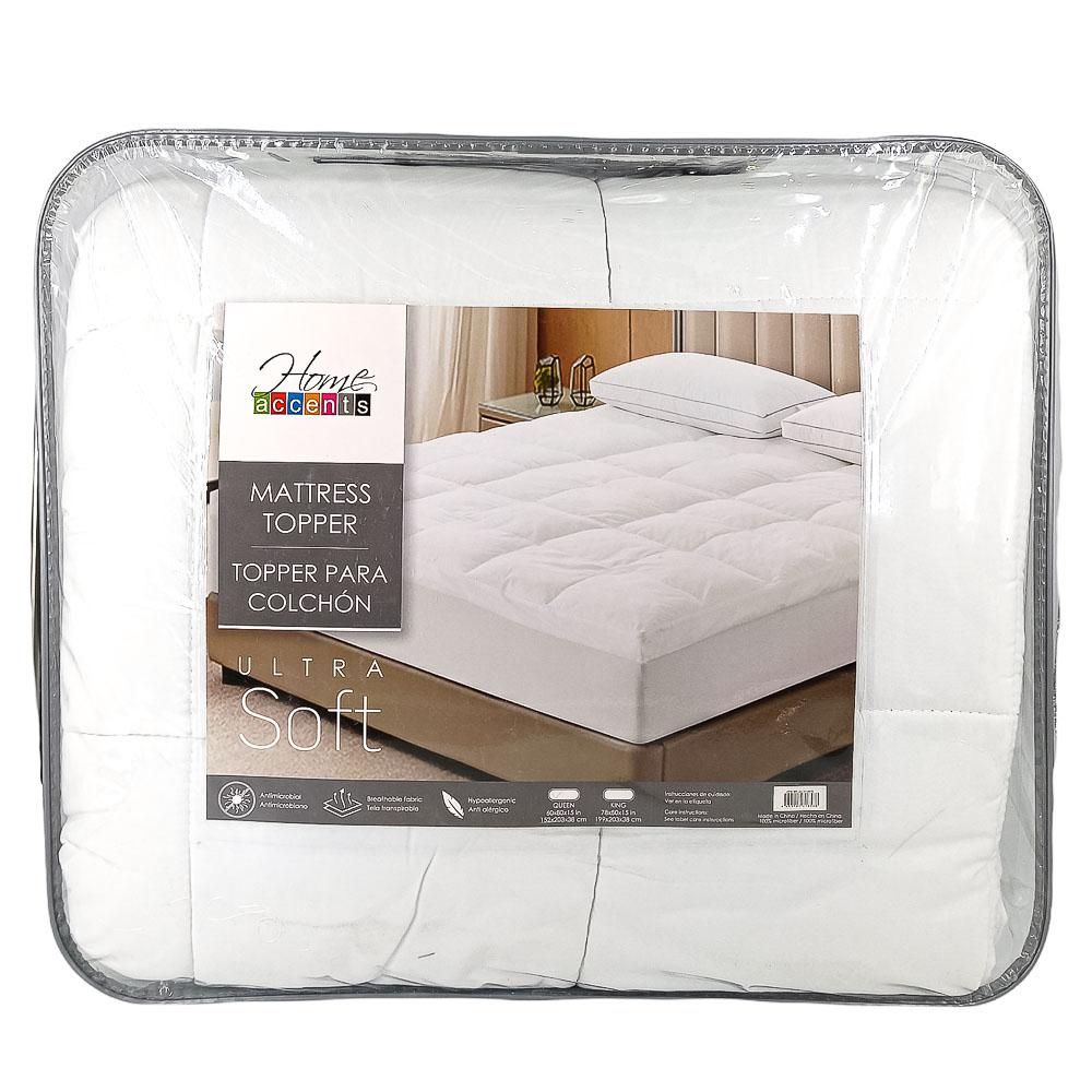 Protector Para Colchón Home Accents Blanco - Queen