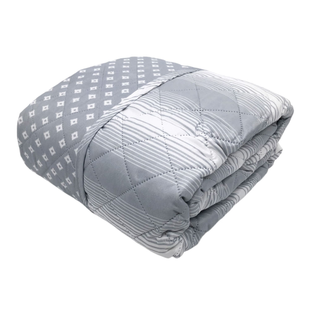 Protector Para Sofá Home Accents 3 Puestos Reversible - Gris