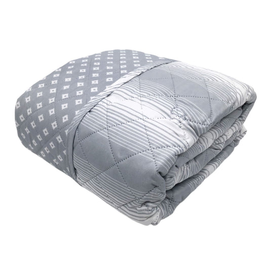 Protector Para Sofá Home Accents 3 Puestos Reversible - Gris