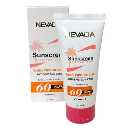 Protector Solar Nevada Todo Tipo De Piel SPF - 60 50 ML - Nevada - Titan.com.pa - 847610010117
