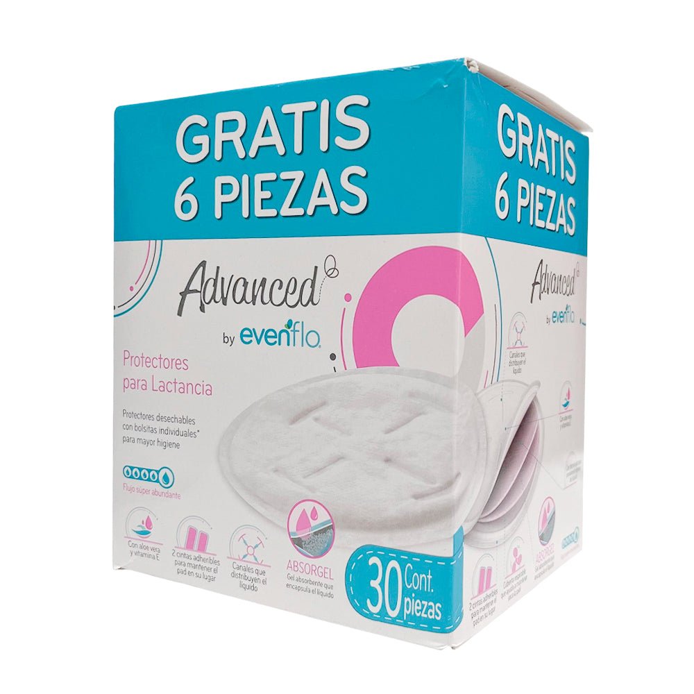 Protectores de Lactancia Evenflo / 30 Piezas / Desechables - Evenflo - Titan.com.pa - 7501027560162