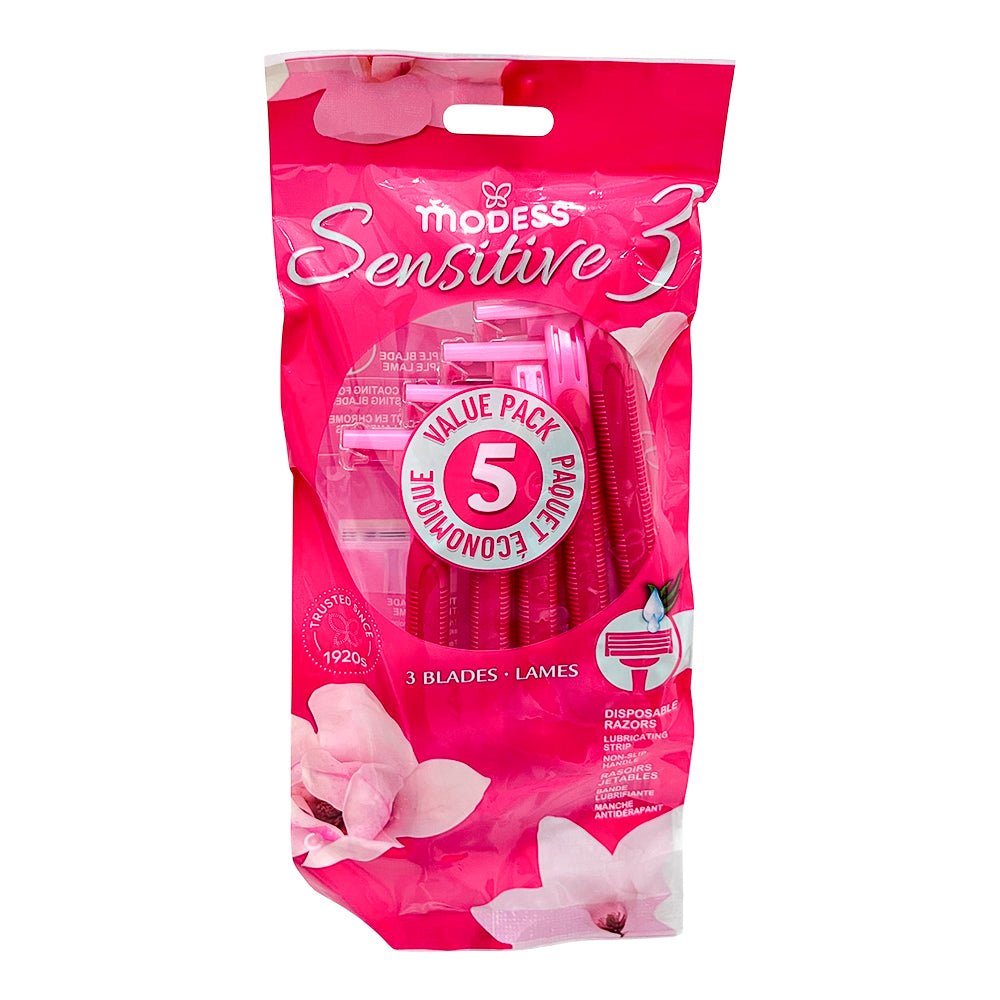 Rasuradora Modess Sensitive Triple Hoja 5 Piezas - Modess Sensitive - Titan.com.pa - 191554672109