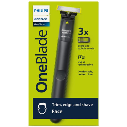 Recortadora Facial Philips OneBlade – Recorta, Perfila y Afeita - Philips - Titan.com.pa - 075020106377