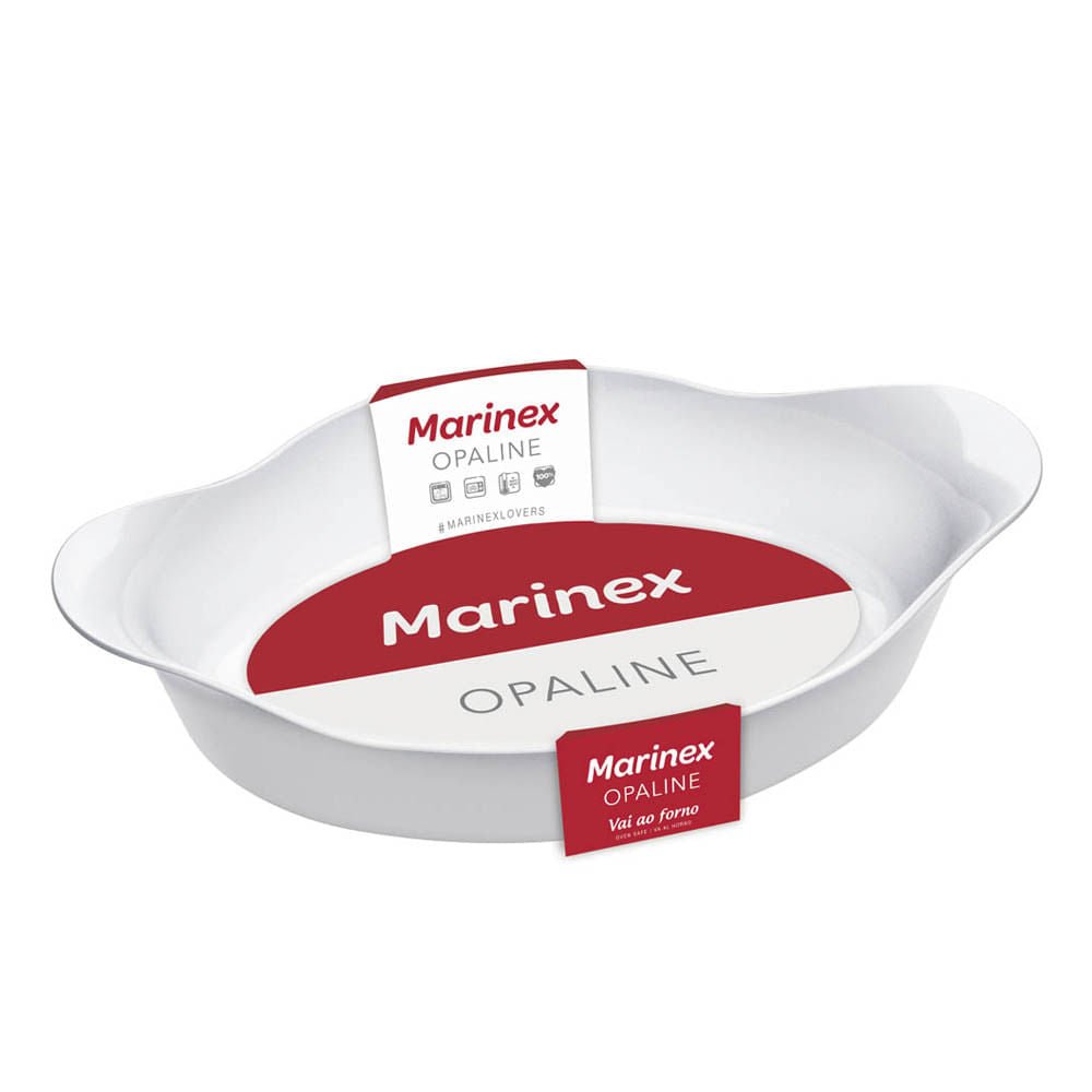 Refractario de Vidrio Marinex Opaline Ovalado 1 L