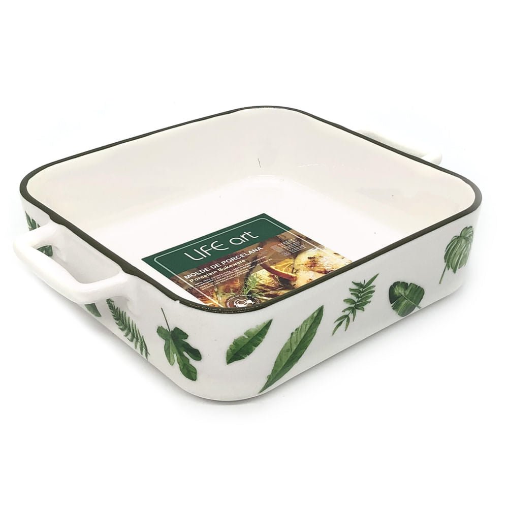 Refractario Life Art de Porcelana 27 cm x 21 cm