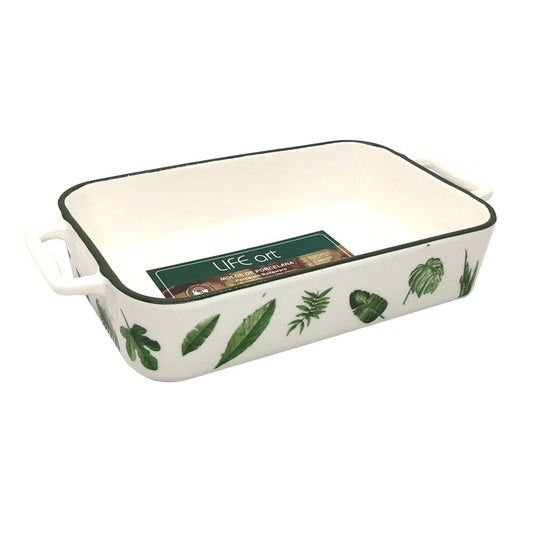 Refractario Life Art de Porcelana 33 cm x 17 cm