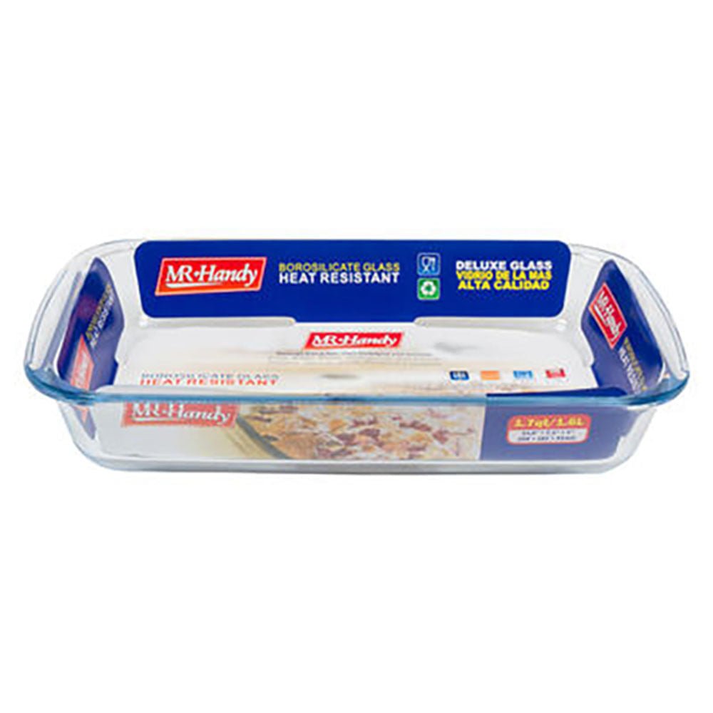 Refractario Mr-Handy Rectangular de Vidrio 1.6 L