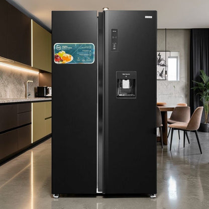 Refrigerador Premier 18.5 Pies Cúbicos Side by Side / No Frost / Acero Inoxidable Negro - Premier - Titan.com.pa - 7453064744879