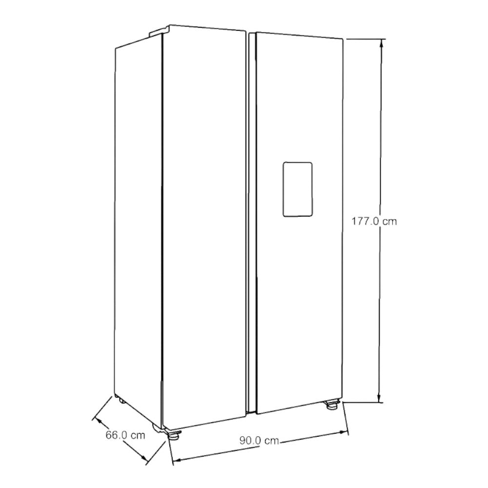 Refrigerador Whirlpool 18 Pies Cúbicos / Side By Side / Inverter / Con Dispensador de Agua - Whirlpool - Titan.com.pa - 7501545587139