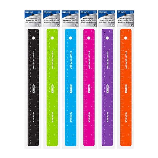 Regla Bazic Flexible de 30 cm - Surtido